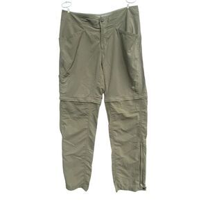 Mountain Hardwear Convertible Hiking Pants Women’s Size 10/34 Olive Green Nylon